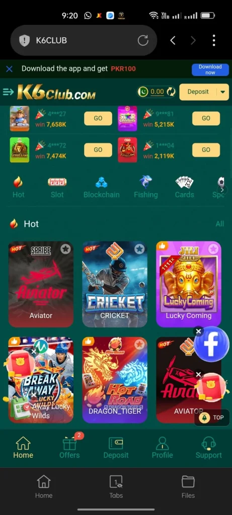 K6 Club Game APK