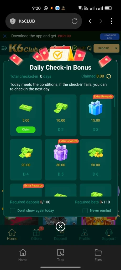K6 Club Game iOS